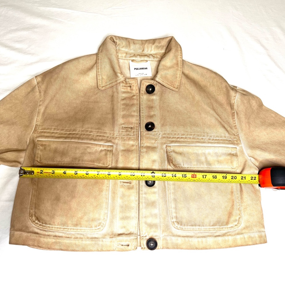 Pull&Bear Beige Jean Jacket - image 8